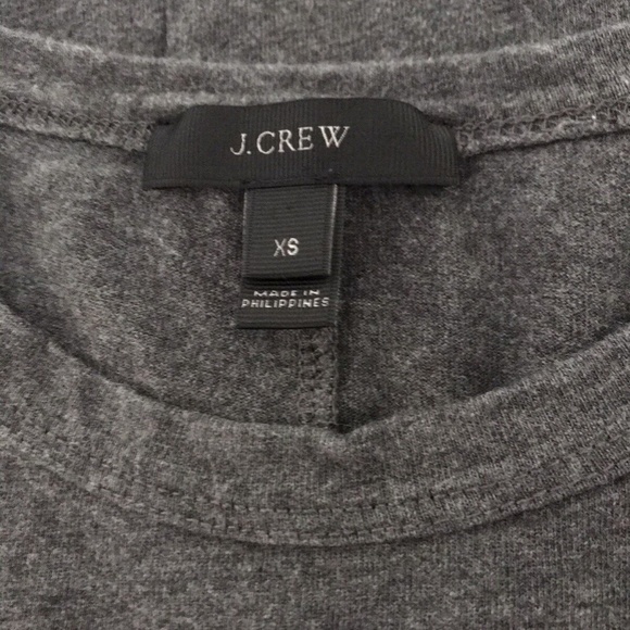 J Crew | Knit Sunset Dress Womens Size XS Gray Short Sleeves Pullover Crewneck - Picture 8 of 10